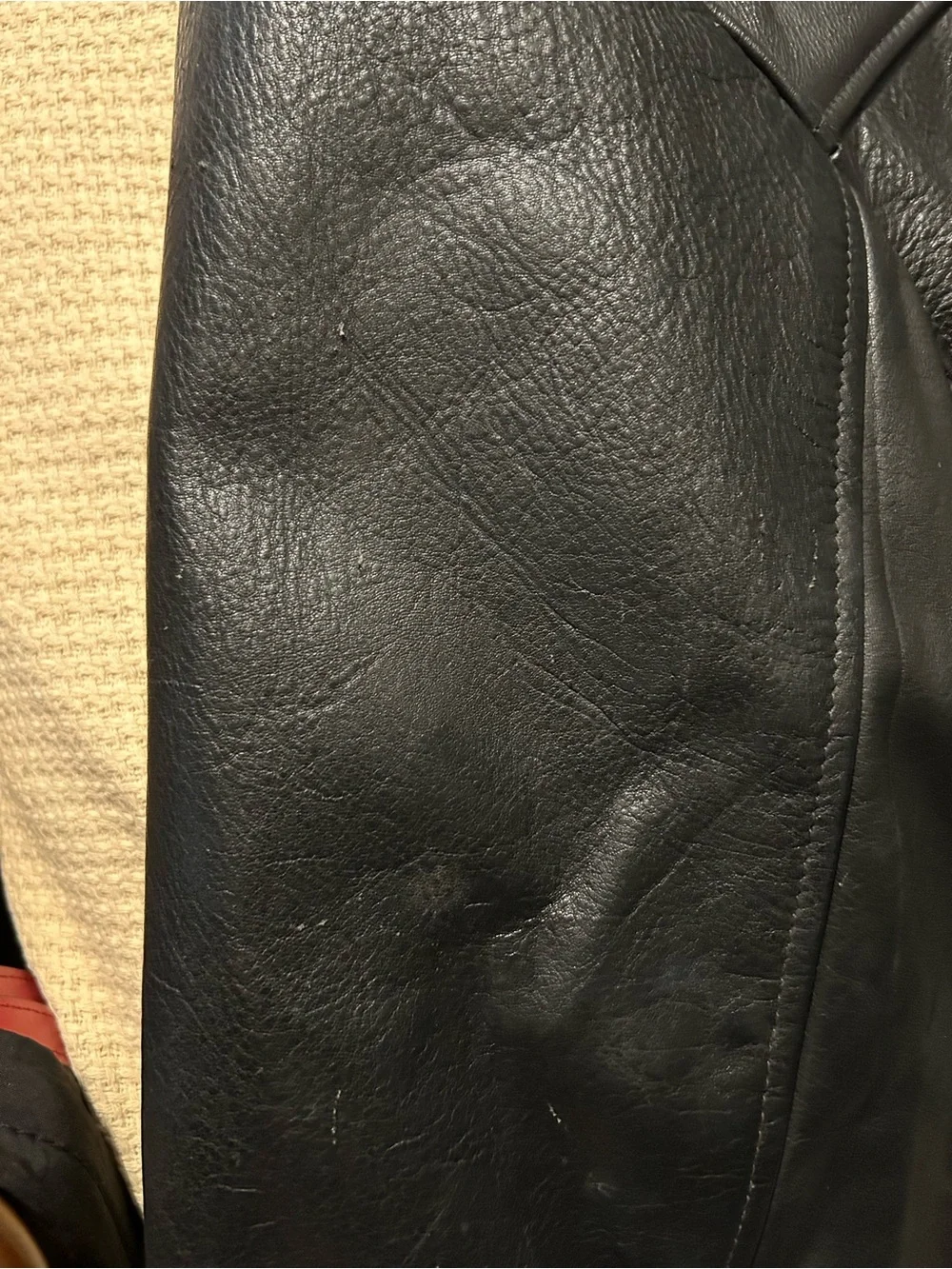 Vintage J.Crew Oarsman Leather Bomber Jacket Men’s XL Black 100% Leather 90s